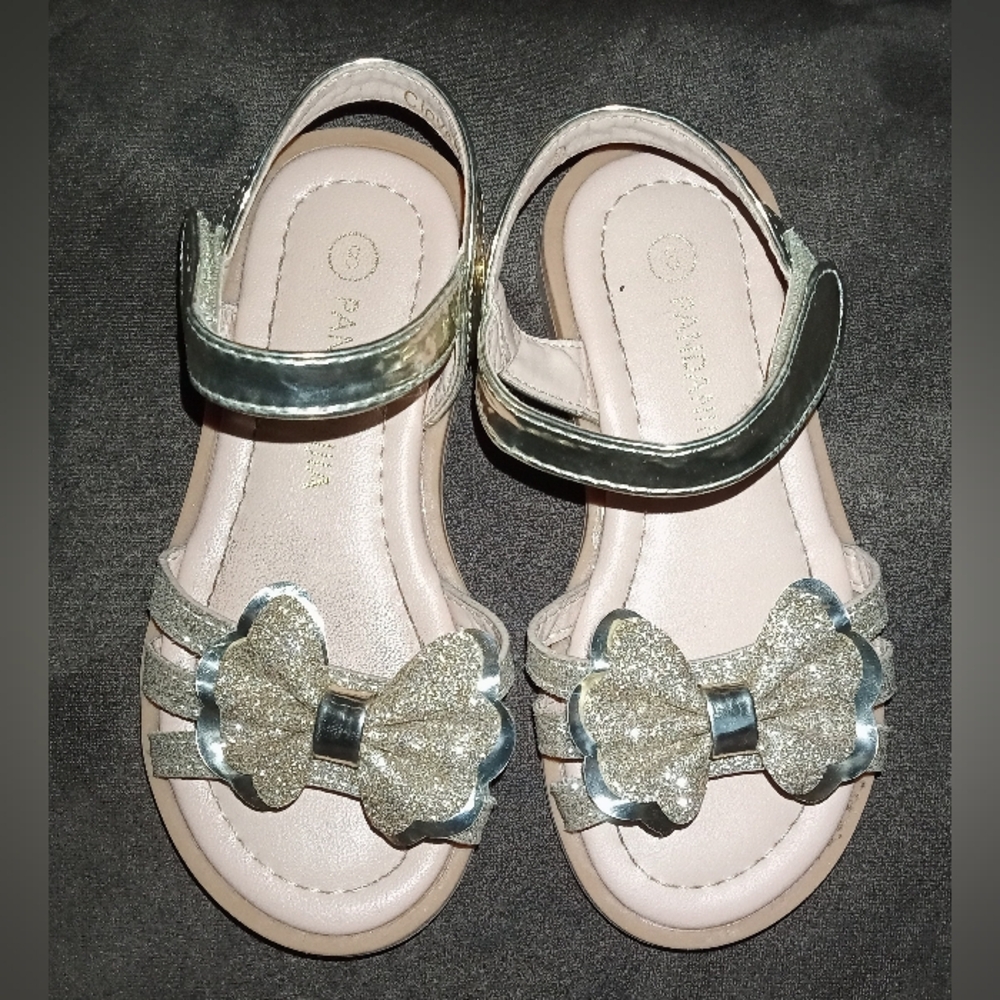 Pandaninjia open toe Gold Sandals